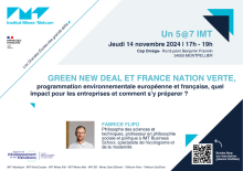 Green new deal et France Nation Verte, programmation environnementale européenne et française, quel impact pour les entreprises et comment s'y préparer